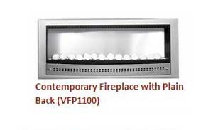 Contemporary Fireplace VFP1100 - plain back